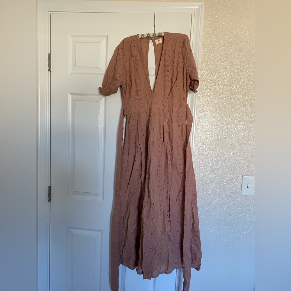 Opia Byron Bay Midi Dress Mauve